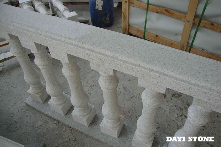 White Pearl Granite Stone Baluster Polished